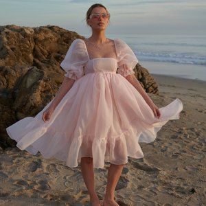 Selkie French Puff Dress - L